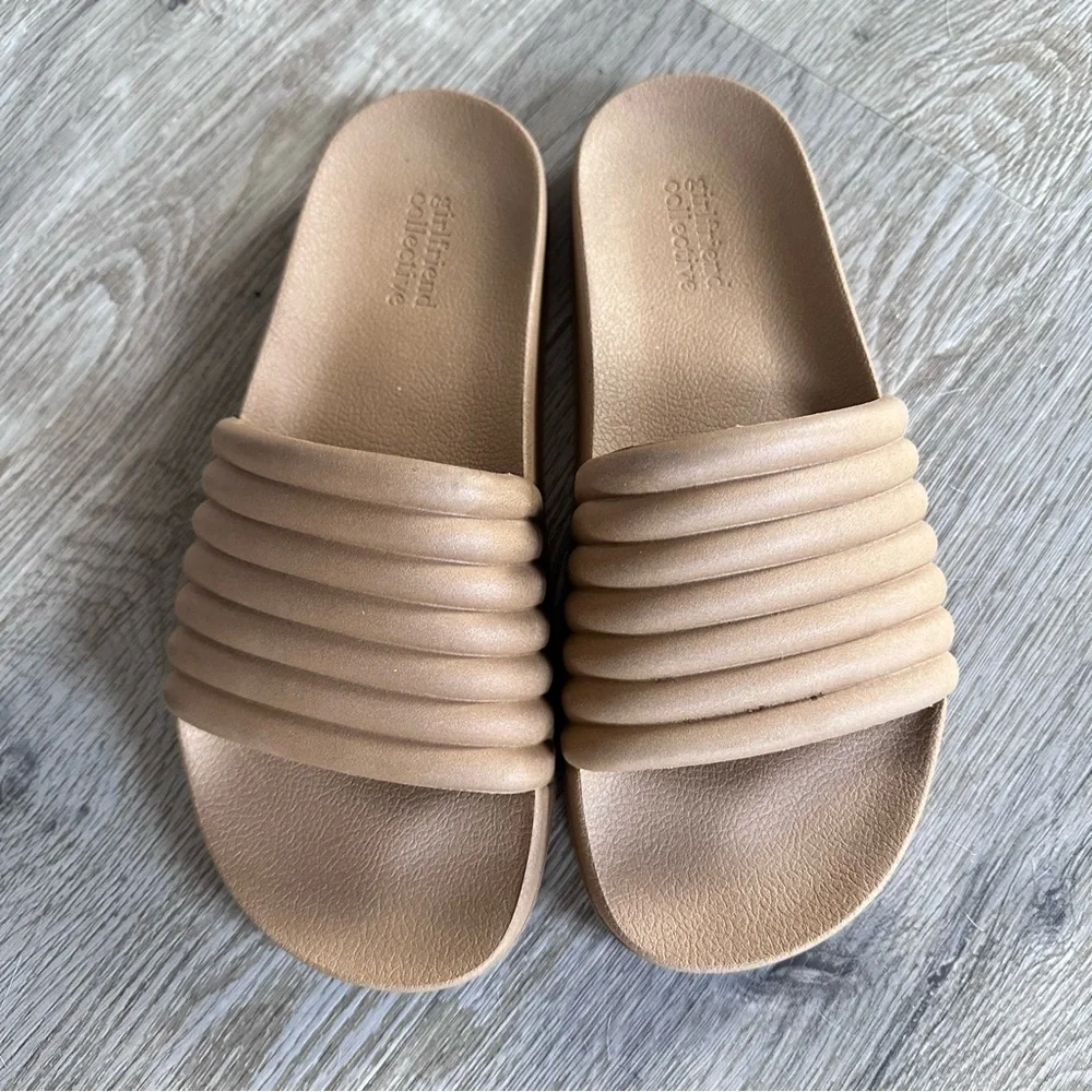 Girlfriend Collective Reslide slide sandals size 10